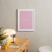 "Cowgirl II" - Art Print in Rose Petal Pink by Gwen - In a Room
