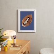 "Let's Play! 1" - Art Print in Denim by Alethea and Ruth - In a Room