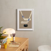 "Let's Play! 2" - Art Print in Tan by Alethea and Ruth - In a Room