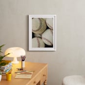 "Baseball 2" - Art Print in Beige by Helen Makadia - In a Room