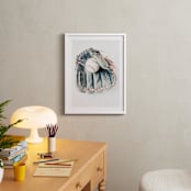 "Baseball 1" - Art Print in Leather by Helen Makadia - In a Room