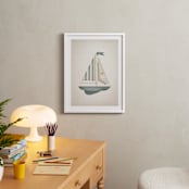 "Sailboat" - Art Print in Sky by Paola Benenati - In a Room