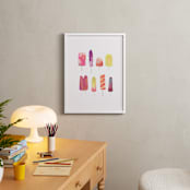 "Popsicle" - Art Print in Berry by Kelly Ventura - In a Room