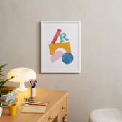 "Shape Tower" - Personalized Art Print in Modern by Pixel and Hank - In a Room