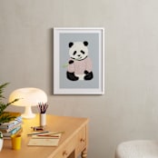 "Yum Yum Bamboo" - Art Print in Cloud by Cass Loh - In a Room