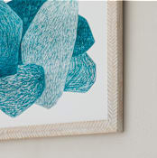"Sea stones" - Art Print in Deep Sea by Emily Kariniemi - Frame Close-up