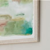 "Window Seat" - Art Print in Moss Green by Erika Firm - Frame Close-up