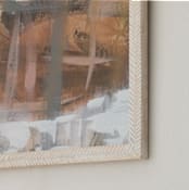 "Neutral Mist and Star Series 2" - Art Print in Neutrals and Earthtones by Angela Simeone - Frame Close-up