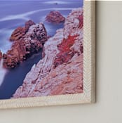 "Ocean meets the land" - Art Print in Ocean blue by NSMARK - Frame Close-up