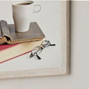 "Well Read" - Art Print in Vintage by Erin Niehenke - Frame Close-up