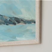 "Cerulean Sea" - Art Print in Cerulean by Abbey Holden - Frame Close-up