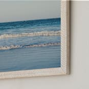 "Blue Horizons" - Art Print in Nautical Teal by Eleanor Black - Frame Close-up