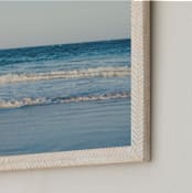 "Blue Horizons" - Art Print in Nautical Teal by Eleanor Black - Frame Close-up