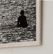 "Scenes from Eilat 2018, 10" - Art Print in Sunset silhouette by Tal Paz-Fridman - Frame Close-up