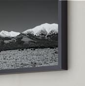 "Reach New Heights" - Art Print in Charcoal by Ana V. Ramirez - Frame Close-up