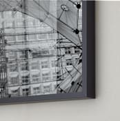 "La Grande Arche Paris_Photo collage" - Art Print in Black & White by katkerrart - Frame Close-up
