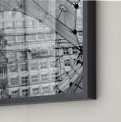 "La Grande Arche Paris_Photo collage" - Art Print in Black & White by katkerrart - Frame Close-up