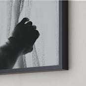 "Let the light in" - Art Print in Black and white by Catherine Culvenor - Frame Close-up