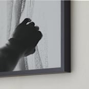 "Let the light in" - Art Print in Black and white by Catherine Culvenor - Frame Close-up