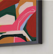 "Deep Pink Division" - Art Print in Deep Pink by Eunmee Studio - Frame Close-up