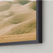 "Dunescape" - Art Print in Grain of Sand by Ana V. Ramirez - Frame Close-up