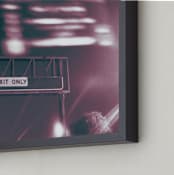 "Exit Only" - Art Print in Midnight by Adam Stanzak - Frame Close-up