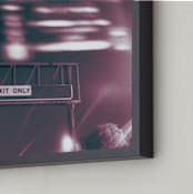"Exit Only" - Art Print in Midnight by Adam Stanzak - Frame Close-up