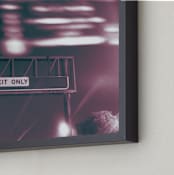 "Exit Only" - Art Print in Midnight by Adam Stanzak - Frame Close-up
