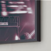 "Exit Only" - Art Print in Midnight by Adam Stanzak - Frame Close-up