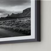 "buttes & mesas I" - Art Print in Desert Grey by Eric Clegg - Frame Close-up