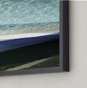 "Boat Hull, Maine" - Art Print in eau de nil by Annie Seaton - Frame Close-up