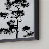 "Be like a tree." - Art Print in soothing grey by Dawn Smith - Frame Close-up