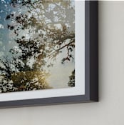 "Double The Oaks" - Art Print in Smalt Blue by Candice Estep - Frame Close-up