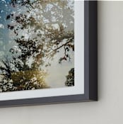 "Double The Oaks" - Art Print in Smalt Blue by Candice Estep - Frame Close-up