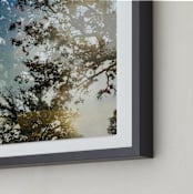 "Double The Oaks" - Art Print in Smalt Blue by Candice Estep - Frame Close-up