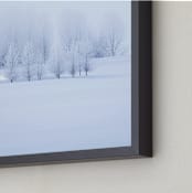 "Winter's Solitude" - Art Print in Purple Ice by Leslie Le Coq - Frame Close-up
