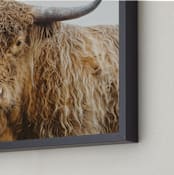 "Carl" - Art Print in Brown by Jennifer Morrow - Frame Close-up