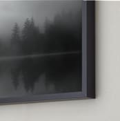 "Fog Reflection" - Art Print in Grey by Jennifer Morrow - Frame Close-up