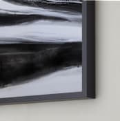 "Black Tie Silver" - Art Print in Silver Black by Teodora Guererra - Frame Close-up