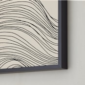 "Riders Curl 1" - Art Print in Midnight by Jayne Alfieri - Frame Close-up