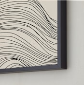 "Riders Curl 1" - Art Print in Midnight by Jayne Alfieri - Frame Close-up