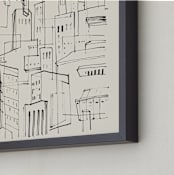 "City Ragtimes" - Art Print in Sandpaper by Catilustre - Frame Close-up