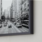"Concrete" - Art Print in Black by John Paul - Frame Close-up