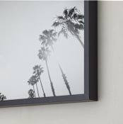 "California Palms" - Art Print in black by Lauren Armellini - Frame Close-up