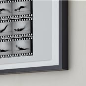 "The Worm in Motion" - Art Print in Vintage Grey by Kelsey Mucci - Frame Close-up