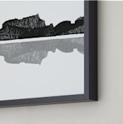 "Mirror Image" - Art Print in Ink by MinimalType - Frame Close-up