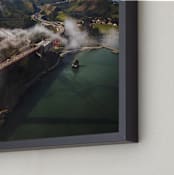"Come Fly With Me" - Art Print in Golden Gate Orange by Melissa Walls - Frame Close-up