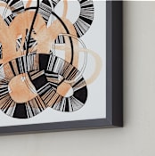 "Sandworm 3" - Art Print in Peach by Jaime Derringer - Frame Close-up