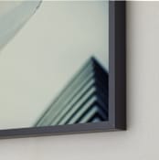 "MODERN ARCHITECTURE" - Art Print in dusty blue grey by Camera - Frame Close-up