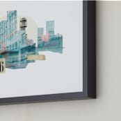 "City Dream" - Art Print in Haze by Field and Sky - Frame Close-up